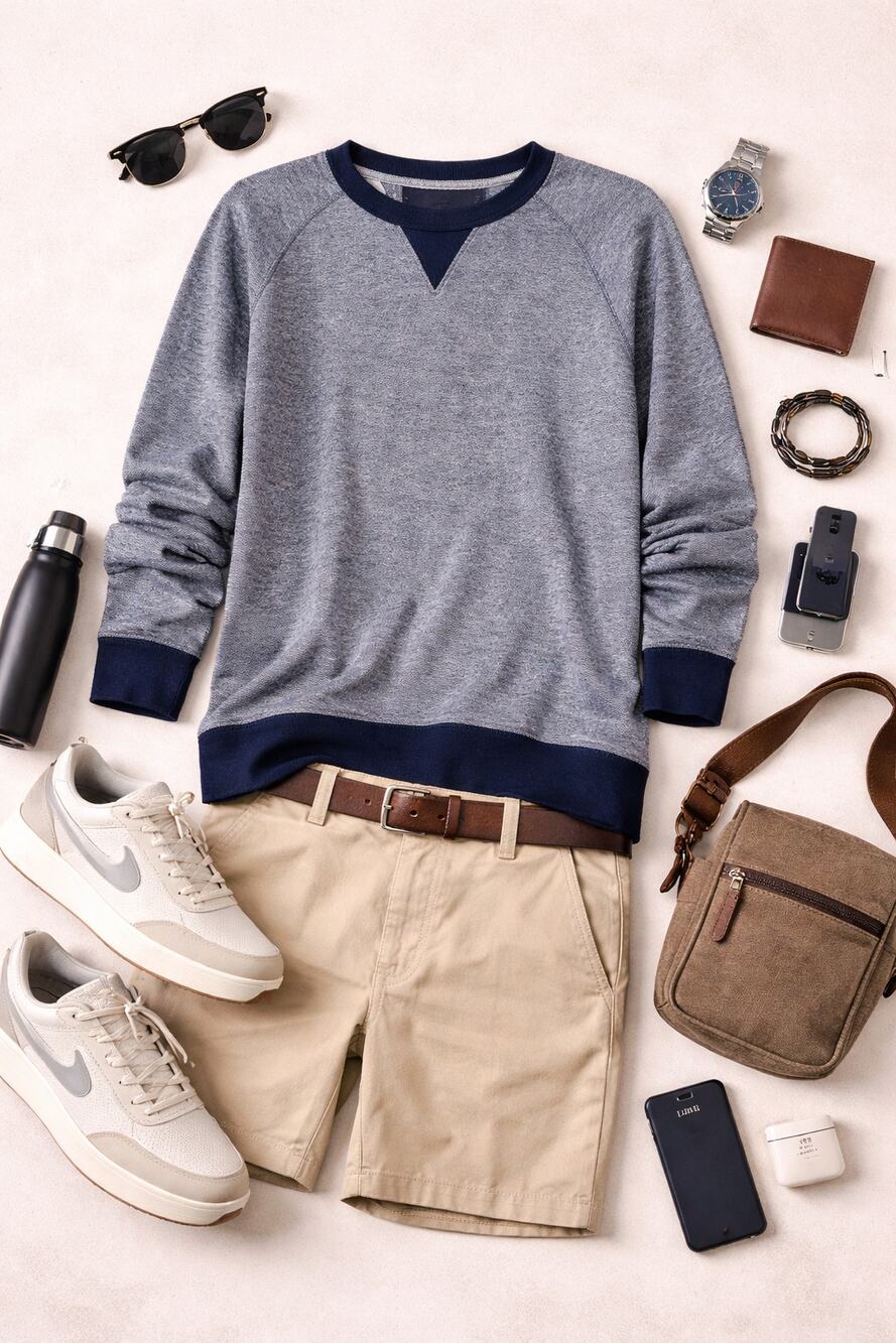 Banana Republic Men's Birdseye Crewneck Sweater Casual Cotton Navy Blue Size M
